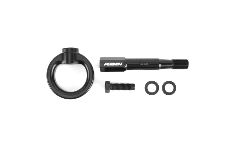 PERRIN 15-17 Subaru WRX & STI / 13-17 Crosstrek / 12-16 Impreza Tow Hook Kit (Front) - Flat Black - PSP-BDY-232BK