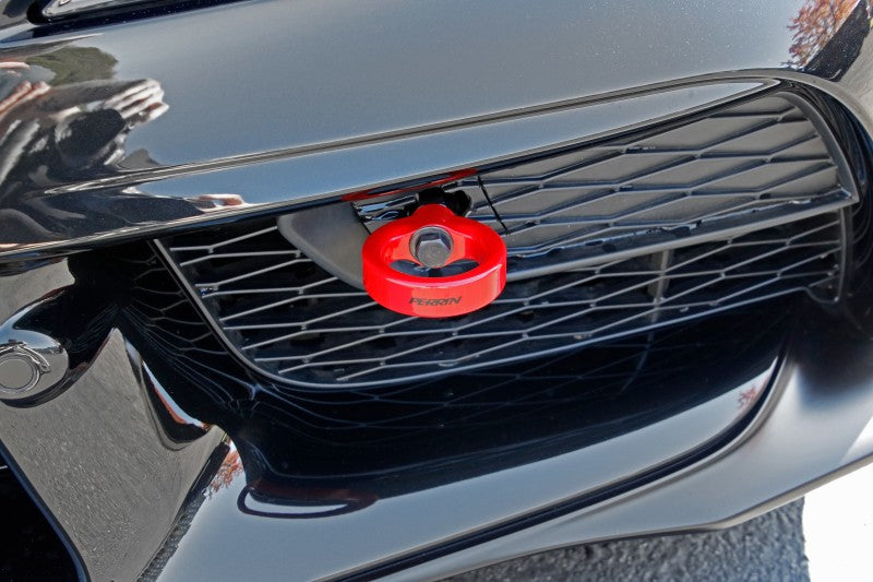 PERRIN 20-25 Toyota Supra Tow Hook Kit (Front) - Red - PTP-BDY-230RD