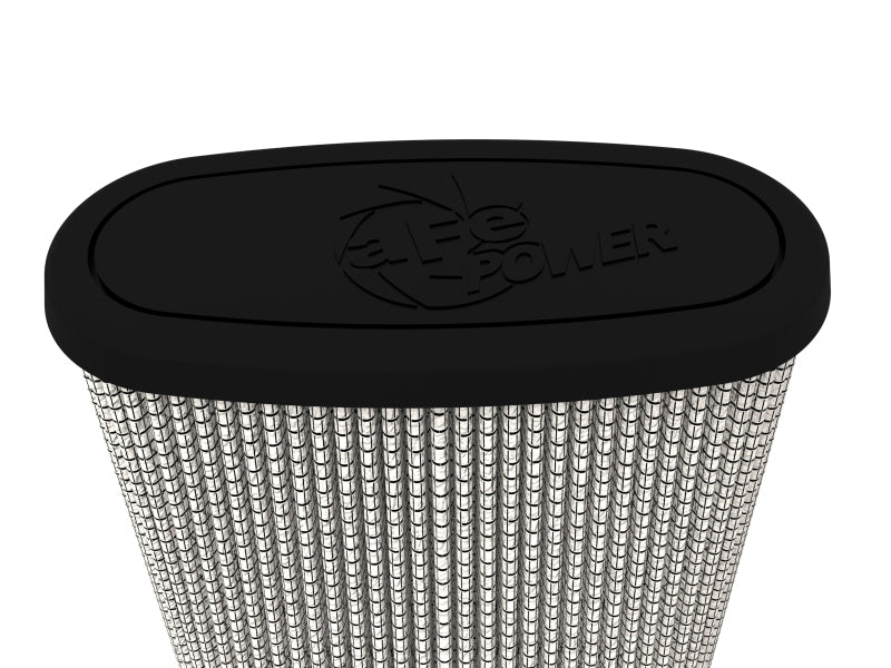 aFe Magnum FLOW Pro DRY S Universal Air Filter 3.5in Flange 5.75x5in Base 6x2.75in Top 6.5in Height - 21-90096