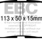 EBC 07-13 Acura MDX 3.7 Ultimax2 Rear Brake Pads - UD1281
