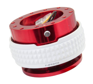 NRG Quick Release Kit - Pyramid Edition - Red Body / Glow In The Dark Pyramid Ring - SRK-210RD/GL