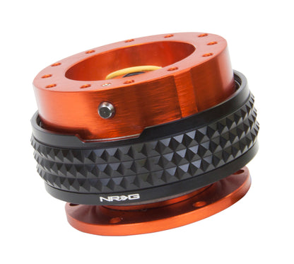 NRG Quick Release Kit - Pyramid Edition - Orange Body / Black Pyramid Ring - SRK-210OR/BK