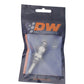DeatschWerks 6AN Male Flare to Straight 5/16in Single Hose Barb - Anodized DW Titanium - 6-02-0739