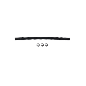 Deatschwerks Convoluted Tubing 250mm Length x 8mm ID Side 1 x 8mm ID Side 2 - Black - 9-CT-10-516