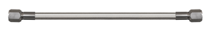 Goodridge 9in Universal Oil Line Assembly w/Clear Fittings - VTOL-009C-CL