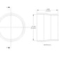 aFe POWER Universal Products Coupler Kit (3-3/4 x 3-1/2)in ID x 3in L - Black - 59-00207