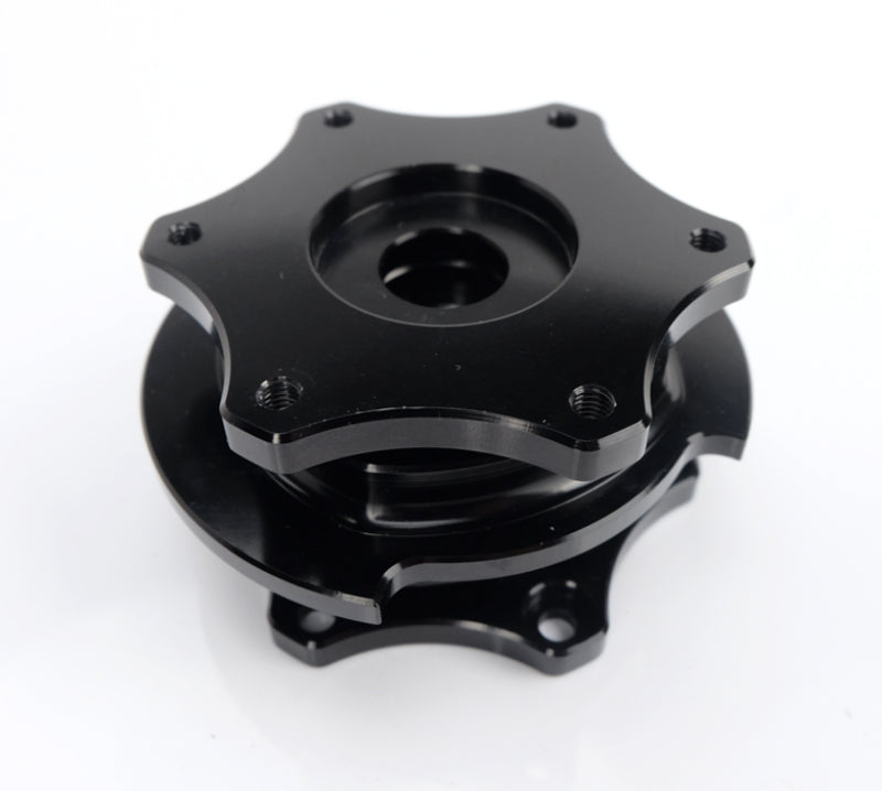 NRG Quick Release SFI SPEC 42.1 - Shiny Black Body / Shiny Black Ring - SRK-R200BK-BK