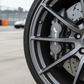 Alcon calipers installed on sports car wheel