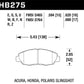 Hawk Honda 98-02 Accord / 06-11 Civic / Polaris Slingshot HT-10 Race Front Brake Pads (Two Pads/Box) - HB275S.594