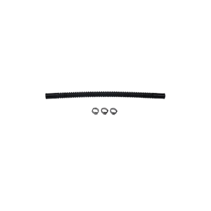 Deatschwerks Convoluted Tubing 230mm Length x 8mm ID Side 1 x 10mm ID Side 2 - Black - 9-CT-X1
