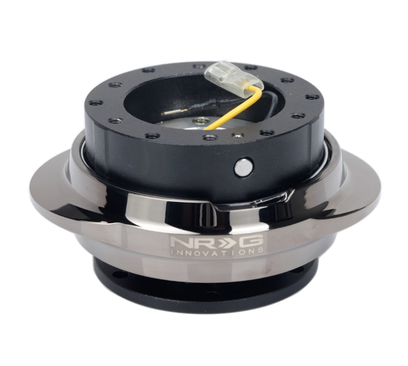 NRG Quick Release Kit - Black Body/ Black Chrome Oval Ring - SRK-220BKC