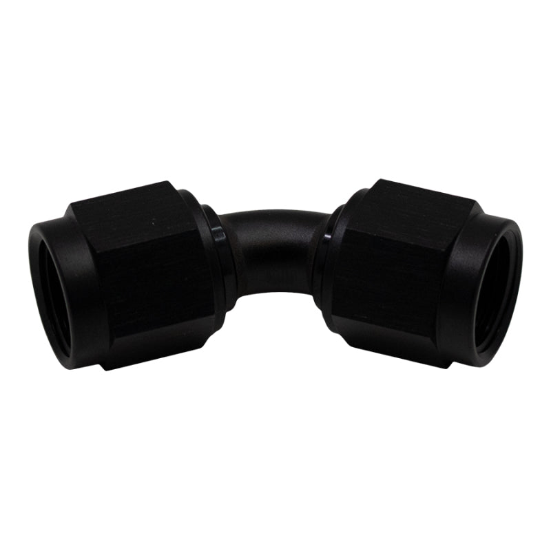 DeatschWerks 6AN Flare Female Swivel 45-Degree to 6AN Flare Female Swivel - Anodized Matte Black - 6-02-0212-B
