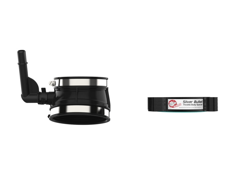 aFe 2020 Vette C8 Silver Bullet Aluminum Throttle Body Spacer / Works With Factory Intake Only - Blk - 46-34017B