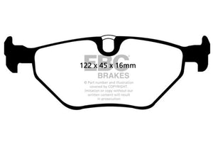 EBC 01-03 BMW 525i 2.5 (E39) Ultimax2 Rear Brake Pads - UD1239