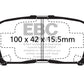 EBC 00-02 Acura MDX 3.5 Yellowstuff Rear Brake Pads - DP41662R