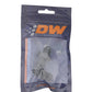 DeatschWerks 6AN Male Flare to 6AN Male Flare Bulkhead Adapter 90-Degree - Anodized Matte Black - 6-02-0710-B