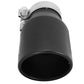 aFe Power Gas Exhaust Tip Black- 3 in In x 4.5 out X 9 in Long Bolt On (Black) - 49T30451-B09