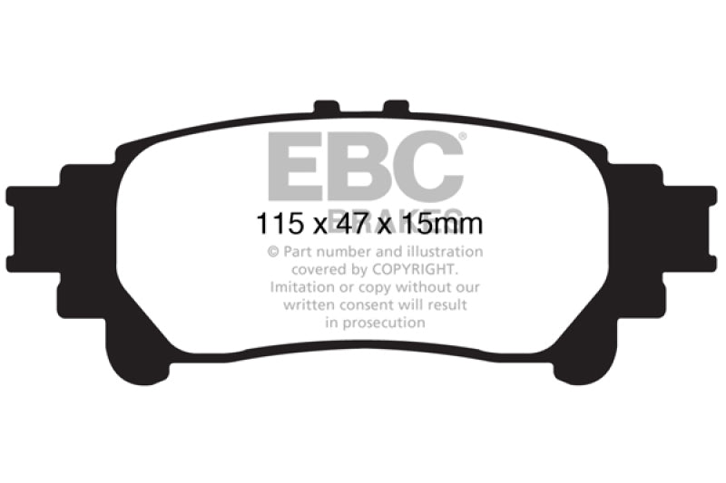 EBC 13+ Lexus GS350 3.5 RWD Greenstuff Rear Brake Pads - DP21850