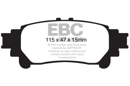 EBC 13+ Lexus GS350 3.5 RWD Greenstuff Rear Brake Pads - DP21850