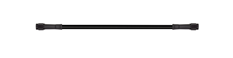 Goodridge 21in Universal Brake Line Assembly w/Black Zinc Fittings & Black Hose - 30321TB-BK