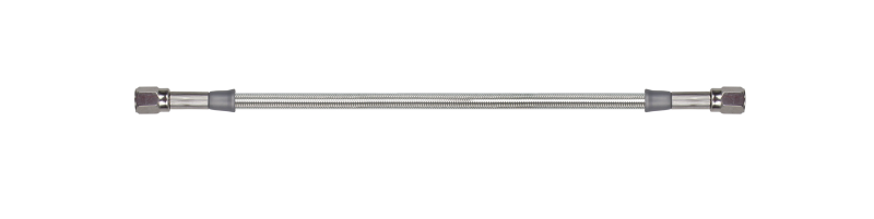 Goodridge 14in Universal Brake Line Assembly w/SS Fittings & Clear Hose - 30314TC-CL