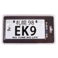 NRG Mini JDM Style Aluminum License Plate (Suction-Cup Fit/Universal) - EK9 - MP-001-EK9