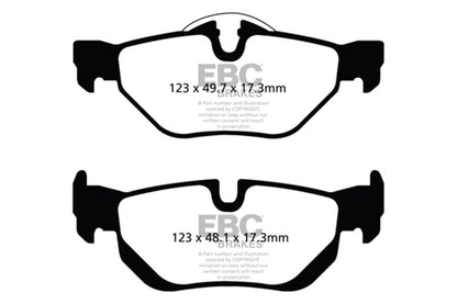 EBC 13-15 BMW X1 Bluestuff Rear Brake Pads - DP52069NDX