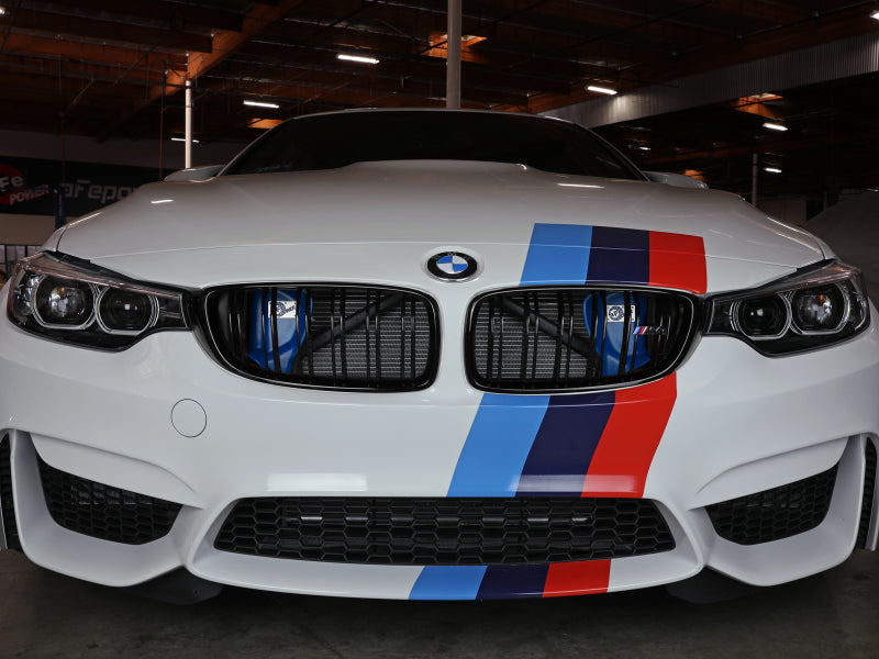 aFe Magnum FORCE Dynamic Air Scoop 15-18 BMW M3/15-20 M4 - Blue - 54-13032SL