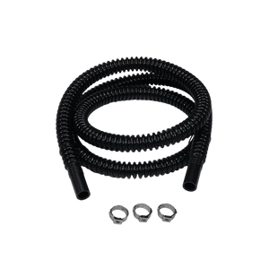 Deatschwerks Convoluted Tubing 1000mm Length x 8mm ID Side 1 x 8mm ID Side 2 - Black - 9-CT-40-516