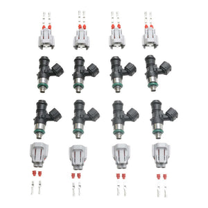 Deatschwerks Set of 8 2200cc/min For The Fitech Go EFI 8/Holley Super Sniper 1250/ Sniper Xflow 1375 - 16S-19-2200-8