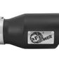 aFe Power Gas Exhaust Tip Black- 3 in In x 4.5 out X 9 in Long Bolt On (Black) - 49T30451-B09