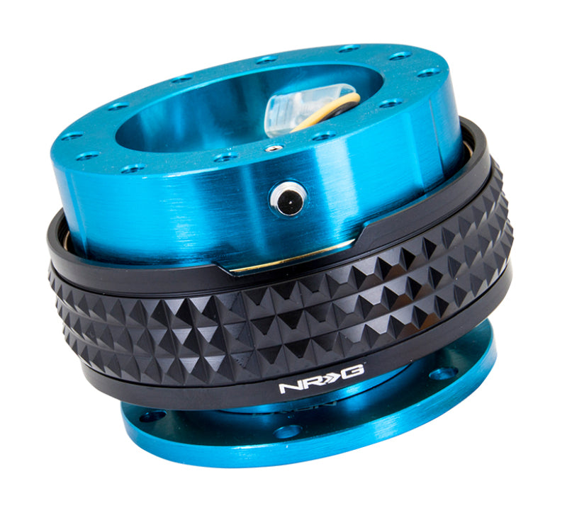 NRG Quick Release Kit - Pyramid Edition - New Blue Body / Black Pyramid Ring - SRK-210NB/BK