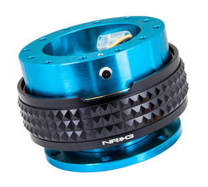 NRG Quick Release Kit - Pyramid Edition - New Blue Body / Black Pyramid Ring - SRK-210NB/BK