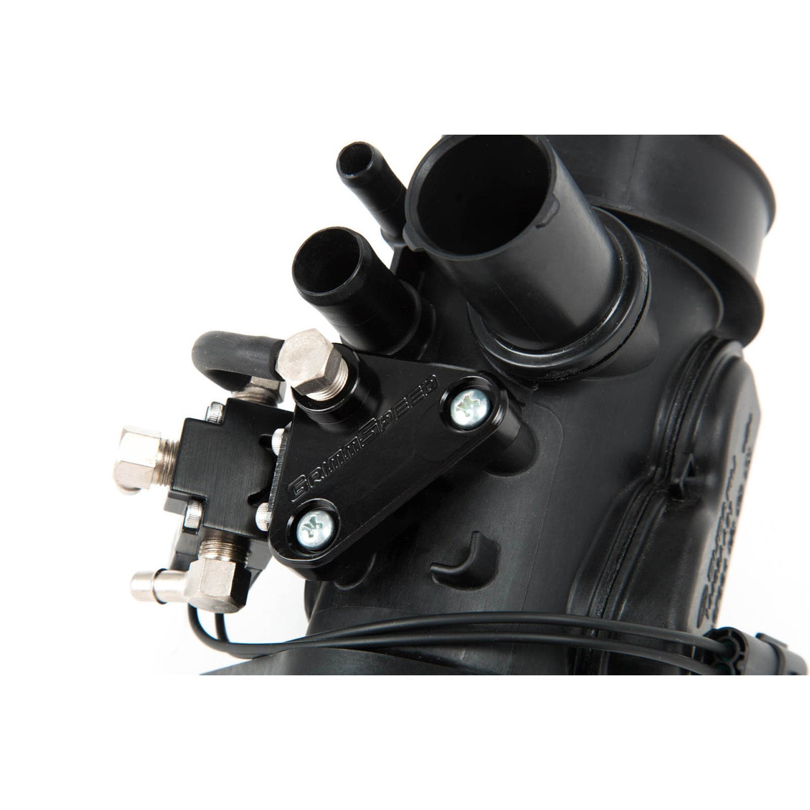 GrimmSpeed 3-port boost control solenoid fittings detail - GrimmSpeed - Revzone