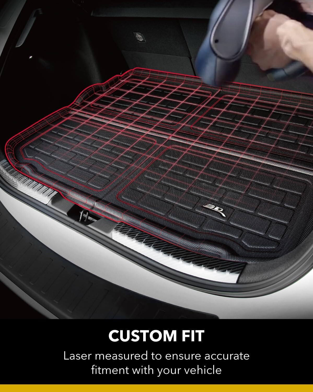 Kagu boot liner fitted in the vehicle - 3D MAXpider - Revzone