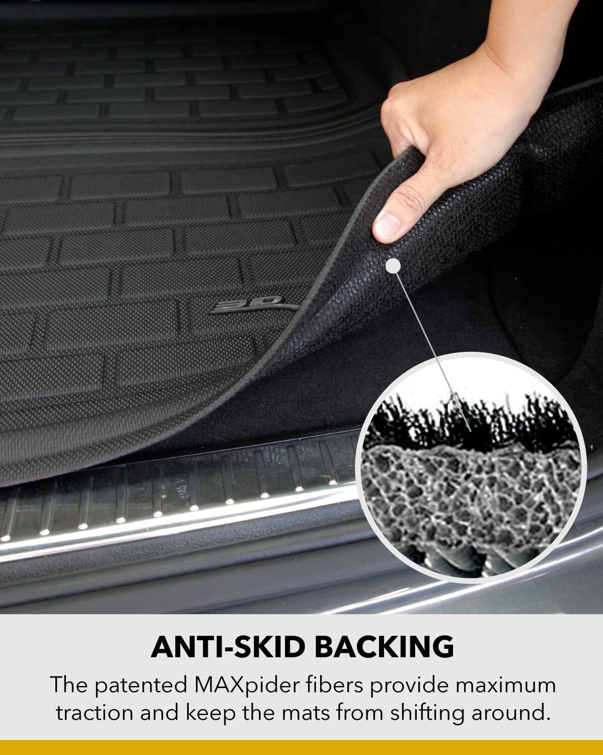 Kagu frunk liner surface pattern detail - 3D MAXpider - Revzone