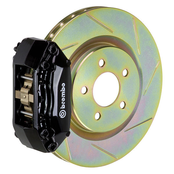 Brembo GT Big Brake Kit Front 4-Piston 330x28 - Mazda Mazda3 05-13 - GT Black Slotted Type 1 - Revzone