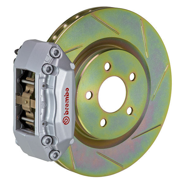 Brembo GT Big Brake Kit Front 4-Piston 330x28 - Volkswagen Golf Mk7 15-21 - GT Silver Slotted Type 1 - Revzone