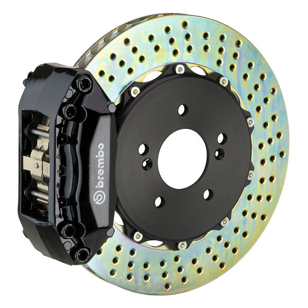 Brembo GT Big Brake Kit Front 4-Piston 328x28 - Acura RSX 02-07 - GT Black Drilled - Revzone