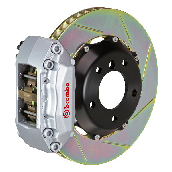 Brembo GT Big Brake Kit Front 4-Piston 328x28 - Volkswagen Golf Mk6 Mk5 05-14 - GT Silver Slotted Type 1 - Revzone