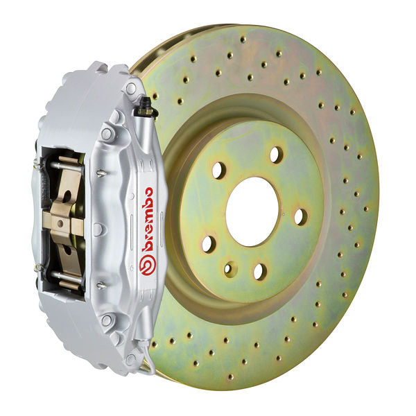 Brembo GT Big Brake Kit Front 4-Piston 326x30 - Scion FR-S ZN6 ZC6 12+ - GT Silver Drilled - Revzone