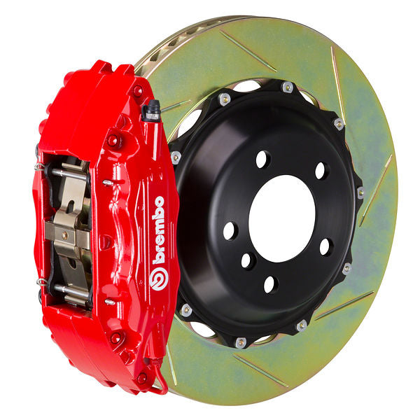 Brembo GT Big Brake Kit Front 4-Piston 355x32 - Porsche 930 80-89 - GT Red Slotted Type 1 - Revzone