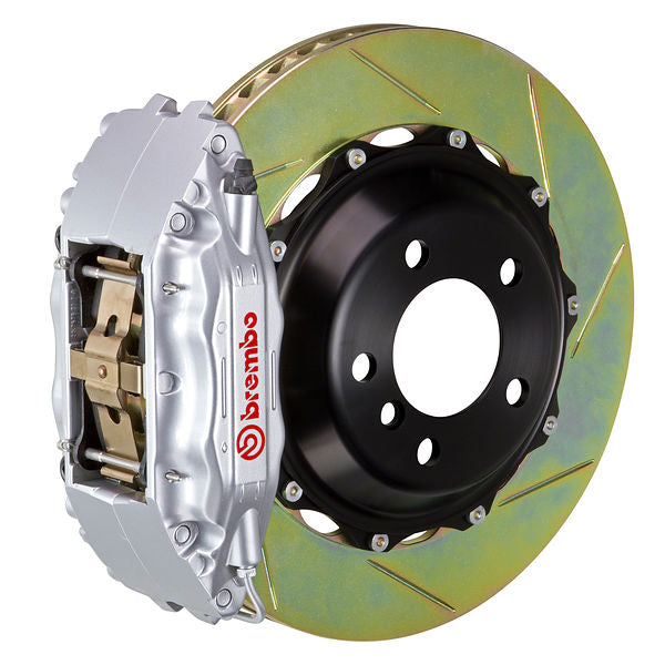 Brembo GT Big Brake Kit Front 4-Piston 355x32 - Porsche 930 80-89 - GT Silver Slotted Type 1 - Revzone