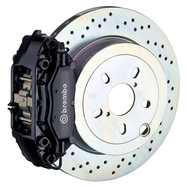 Brembo GT Big Brake Kit Rear 4-Piston 309x28 - Porsche 911S, SC, Carrera 66-89 - GT Black Drilled - Revzone