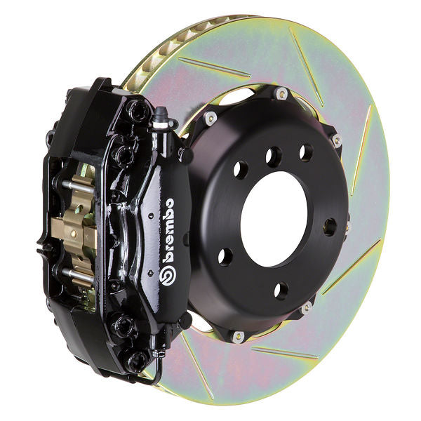 Brembo GT Big Brake Kit Front 4-Piston 320x28 - MINI Mini, Mini Cooper, Mini Cooper S Hatchback R50 R53 02-08 - GT Black Slotted Type 1 - Revzone
