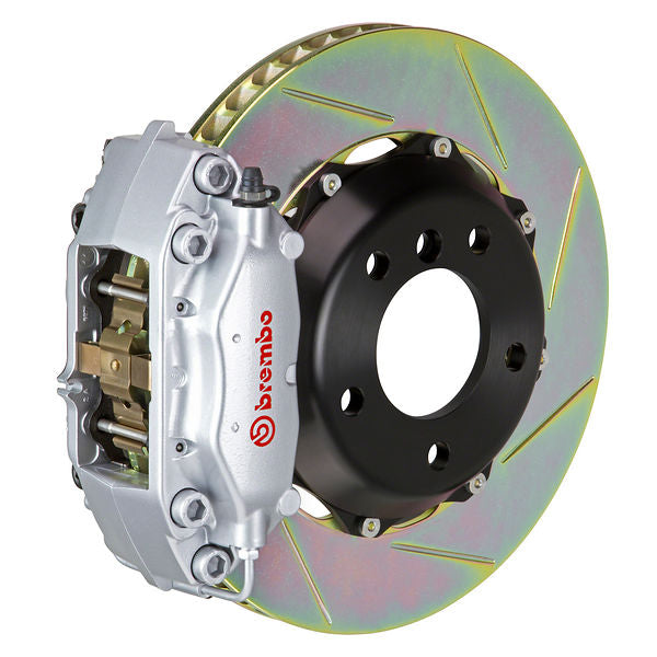 Brembo GT Big Brake Kit Front 4-Piston 320x28 - MINI Mini, Mini Cooper, Mini Cooper S Hatchback R50 R53 02-08 - GT Silver Slotted Type 1 - Revzone