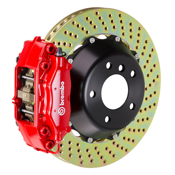 Brembo GT Big Brake Kit Rear 4-Piston 345x28 - Mercedes-Benz G500 02-18 - GT Red Drilled - Revzone