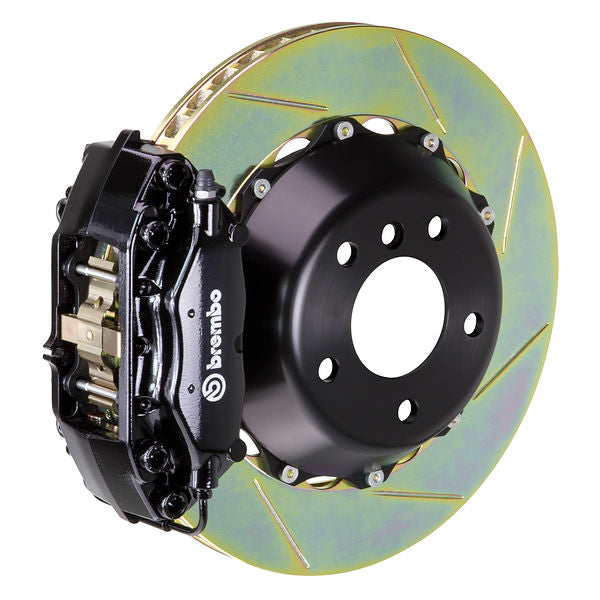 Brembo GT Big Brake Kit Rear 4-Piston 345x28 - Porsche 930 78-89 - GT Black Slotted Type 1 - Revzone