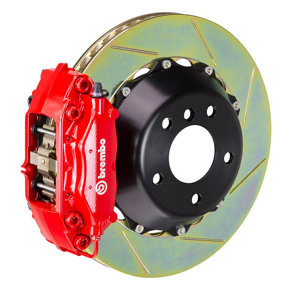 Brembo GT Big Brake Kit Rear 4-Piston 328x28 - Porsche 928 S4, GT 928 87-91 - GT Red Slotted Type 1 - Revzone