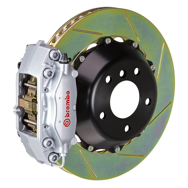 Brembo GT Big Brake Kit Rear 4-Piston 328x28 - Porsche 928 S4, GT 928 87-91 - GT Silver Slotted Type 1 - Revzone